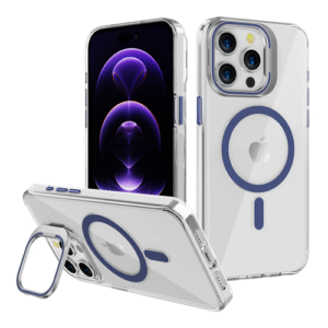 Transparent Skal med MagSafe Ring & Kickstand – iPhone 17, 17 Air, 17 Pro, 17 Pro Max