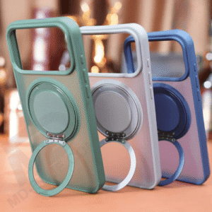Transparent Frosted Skal med MagSafe Ring & Kickstand – iPhone 17 Air